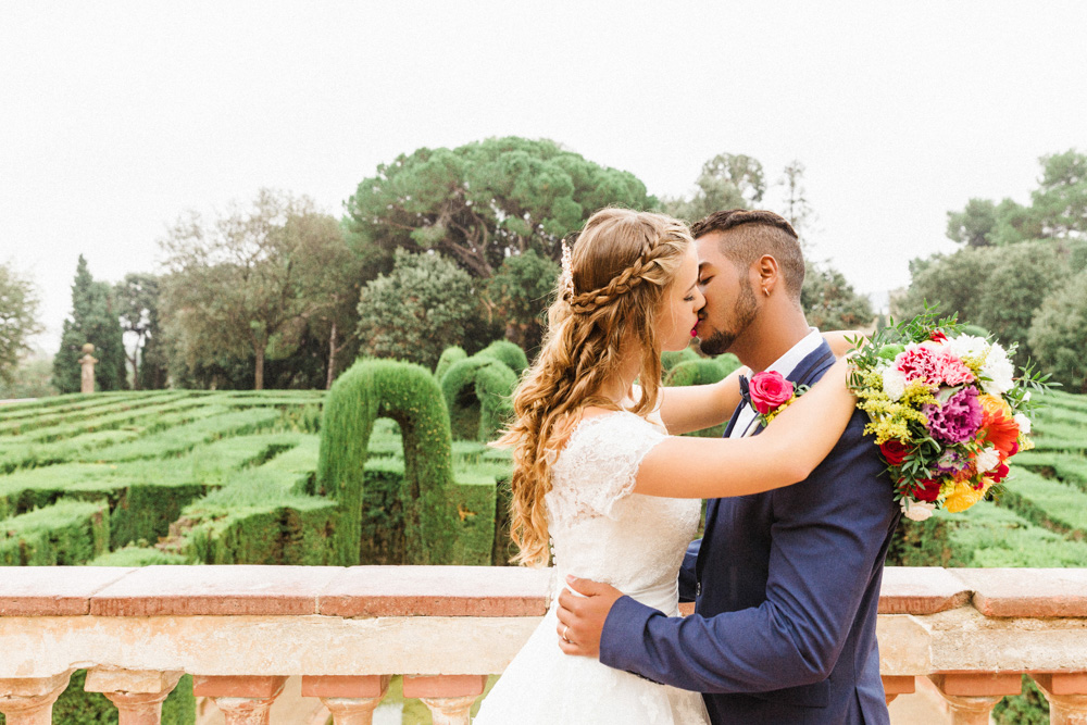 Fotograf Rocha Studio Osnabrück - After Wedding Shoot mit Melissa und Felipe im wunderschönen Parc del Laberint d'Horta in Barcelona